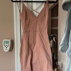 Light pink strappy dress